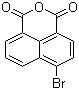 4-溴-1,8-萘二甲酸酐分子结构 (CAS 81-86-7)