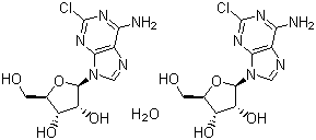 2-Chloroadenosine hemihydrate molecular structure (CAS 81012-94-4)