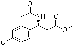 Methyl (R)-3-acetamido-3-(4-chlorophenyl)propanoate molecular structure (CAS 810670-03-2)