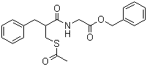 structure of CAS# 81110-73-8, Racecadotril;N-[2-[(Acetylthio)methyl]-1-oxo-3-phenylpropyl]-glycine phenylmethyl ester; Acetorphan; Tiorfan