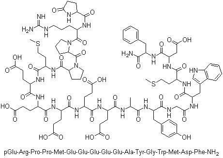 Gastrin I Rat molecular structure (CAS 81123-06-0)