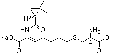 Cilastatin sodium molecular structure (CAS 81129-83-1)