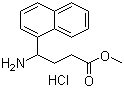 structure of CAS# 811842-01-0, 4-Amino-4-naphthalen-1-ylbutyric acid methyl ester hydrochloride