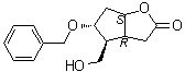 [3aR-(3aalpha,4alpha,5beta,6aalpha)]-Hexahydro-4-(hydroxymethyl)-5-(phenylmethoxy)-2H-cyclopenta[b]furan-2-one molecular structure (CAS 81190-06-9)