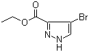 4-溴-1H-吡唑-3-甲酸甲酯分子结构 (CAS 81190-89-8)
