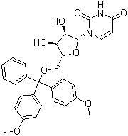 5'-O-(4,4'-Dimethoxytrityl)uridine molecular structure (CAS 81246-79-9)