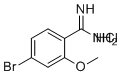 4-Bromo-2-methoxy-benzenecarboximidamide hydrochloride (1:1) molecular structure (CAS 812667-45-1)