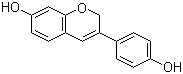 结构式 CAS# 81267-65-4, Phenoxodiol; 脱氢雌马酚; 3-(4-羟基苯基)-2H-1-苯并吡喃-7-醇