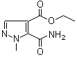 5-(氨基羰基)-1-甲基-1H-吡唑-4-羧酸乙酯分子结构 (CAS 81303-52-8)