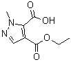 1-Methyl-1H-pyrazole-4,5-dicarboxylic acid 4-ethyl ester molecular structure (CAS 81303-65-3)