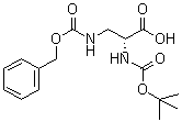 N-[(1,1-Dimethylethoxy)carbonyl]-3-[[(phenylmethoxy)carbonyl]amino]-D-alanine molecular structure (CAS 81306-93-6)
