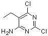 结构式 CAS# 81316-68-9, 2,6-二氯-5-乙基-4-嘧啶胺