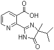 structure of CAS# 81334-34-1, Imazapyr acid ;Imazapyr; 2-(4-Isopropyl-4-methyl-5-oxo-2-imidazolin-2-yl)nicotinic acid