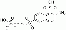 2-Amino-6-(2-(sulfooxy)ethylsulfonyl)naphthalene-1-sulfonic acid  molecular structure (CAS 81417-89-2)