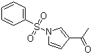 structure of CAS# 81453-98-7, 3-Acetyl-1-(phenylsulfonyl)pyrrole;1-[1-(Phenylsulfonyl)-1H-pyrrol-3-yl]-1-ethanone