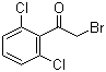 结构式 CAS# 81547-72-0, 2-溴-2',6'-二氯苯乙酮; 2-溴-1-(2,6-二氯苯基)乙酮
