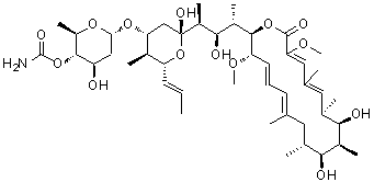 structure of CAS# 81552-33-2, Concanamycin B;8-Deethyl-8-methyl-concanamycin A; MCH 210