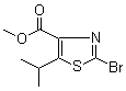 Methyl 2-bromo-5-isopropyl-1,3-thiazole-4-carboxylate molecular structure (CAS 81569-28-0)