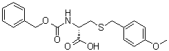 S-(4-甲氧基苄基)-N-苄氧羰基-D-半胱氨酸分子结构 (CAS 816446-81-8)