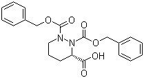 (3S)-Tetrahydro-1,2,3-pyridazinetricarboxylic acid 1,2-bis(phenylmethyl) ester molecular structure (CAS 816454-25-8)
