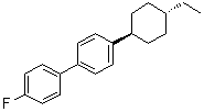 结构式 CAS# 81793-57-9, 4-(反式-4-乙基环己基)-4'-氟联苯