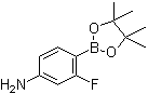 4-Amino-2-fluorophenylboronic acid pinacol ester molecular structure (CAS 819057-45-9)