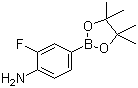 4-Amino-3-fluorophenylboronic acid, pinacol ester molecular structure (CAS 819058-34-9)