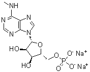 N-Methyl-5'-adenylic acid disodium salt molecular structure (CAS 81921-35-9)