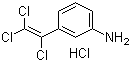 3-(三氯乙烯基)苯胺盐酸盐分子结构 (CAS 81972-27-2)