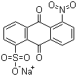 structure of CAS# 82-50-8, 1-Nitroanthraquinone-5-sulfonic acid sodium salt;9,10-Dihydro-5-nitro-9,10-dioxoanthracenesulphonic acid sodium salt