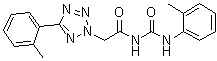 5-(2-Methylphenyl)-N-[[(2-methylphenyl)amino]carbonyl]-2H-tetrazole-2-acetamide molecular structure (CAS 82004-91-9)