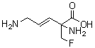 (E)-2,5-二氨基-2-(氟甲基)-3-戊烯酸分子结构 (CAS 82006-84-6)