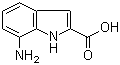 structure of CAS# 820999-73-3, 7-Amino-1H-indole-2-carboxylic acid;7-Aminoindole-2-carboxylic acid