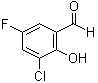 3-Chloro-5-fluoro-2-hydroxybenzaldehyde molecular structure (CAS 82128-69-6)