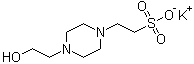 4-(2-Hydroxyethyl)-1-piperazineethanesulfonic acid monopotassium salt molecular structure (CAS 82207-62-3)