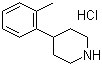 4-(2-Methylphenyl)piperidine hydrochloride  molecular structure (CAS 82212-02-0)