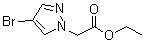 Ethyl 2-(4-bromo-1H-pyrazol-1-yl)acetate molecular structure (CAS 82231-58-1)