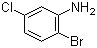 2-溴-5-氯苯胺分子结构 (CAS 823-57-4)