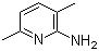 3,6-Dimethyl-2-pyridinamine molecular structure (CAS 823-61-0)