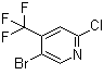 5-溴-2-氯-4-(三氟甲基)吡啶分子结构 (CAS 823221-93-8)