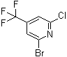 2-Bromo-6-chloro-4-(trifluoromethyl)pyridine molecular structure (CAS 823221-94-9)