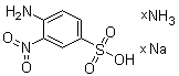 4-Amino-3-nitrobenzenesulfonic acid ammonium sodium salt molecular structure (CAS 82324-60-5)
