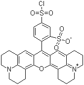 Sulforhodamine 101 sulfonyl chloride molecular structure (CAS 82354-19-6)