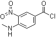 structure of CAS# 82357-48-0, 4-Methylamino-3-nitrobenzoyl chloride;4-Methylamino-3-nitro-benzoic acid chloride