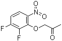 structure of CAS# 82419-32-7, 2-Acetonyloxy-3,4-difluoro nitrobenzene;1-Acetone-oxo-3,4-difluoro-nitrobenzene