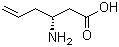 (R)-3-氨基-5-己烯酸分子结构 (CAS 82448-92-8)