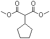 structure of CAS# 82491-60-9, Dimethyl cyclopentylmalonate;Cyclopentylmalonic acid dimethyl ester