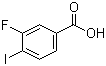 结构式 CAS# 825-98-9, 3-氟-4-碘苯甲酸