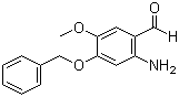 2-Amino-5-methoxy-4-(phenylmethoxy)benzaldehyde molecular structure (CAS 82583-95-7)