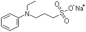 structure of CAS# 82611-85-6, N-Ethyl-N-(3-sulfopropyl)aniline sodium salt;ALPS